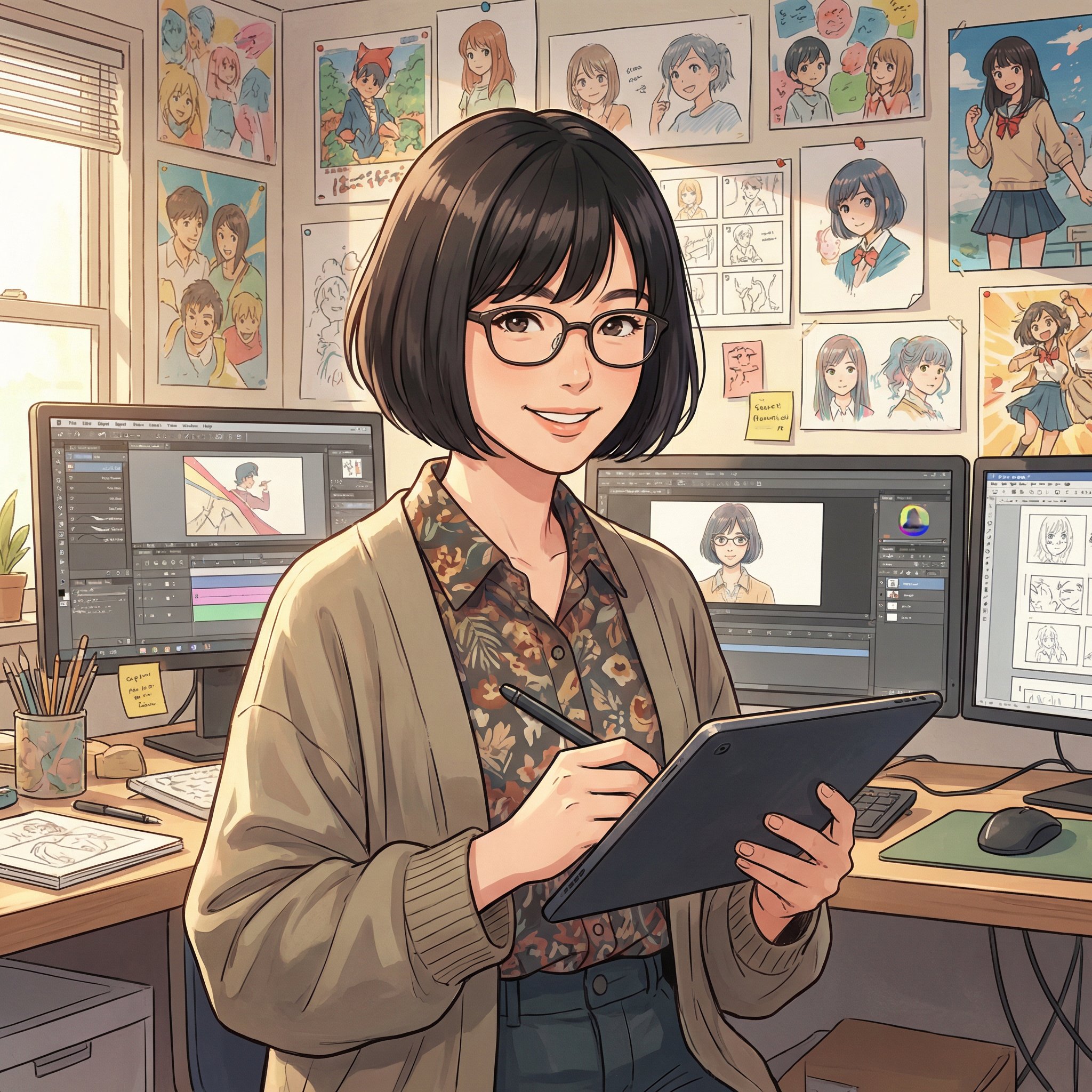 蜜桃传媒首席原画师